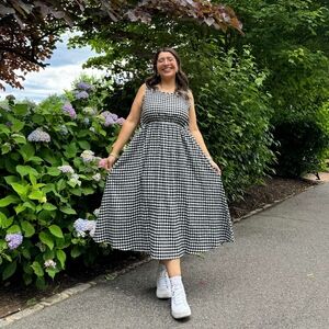 Black and White Gingham Dress